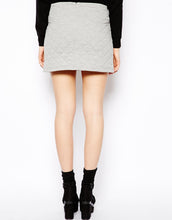 Load image into Gallery viewer, Quilted Mini Skirt With Zips
